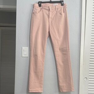 AG Adriano Goldschmied Women's Blush Mari High-Rise Slim Straight Size 30R